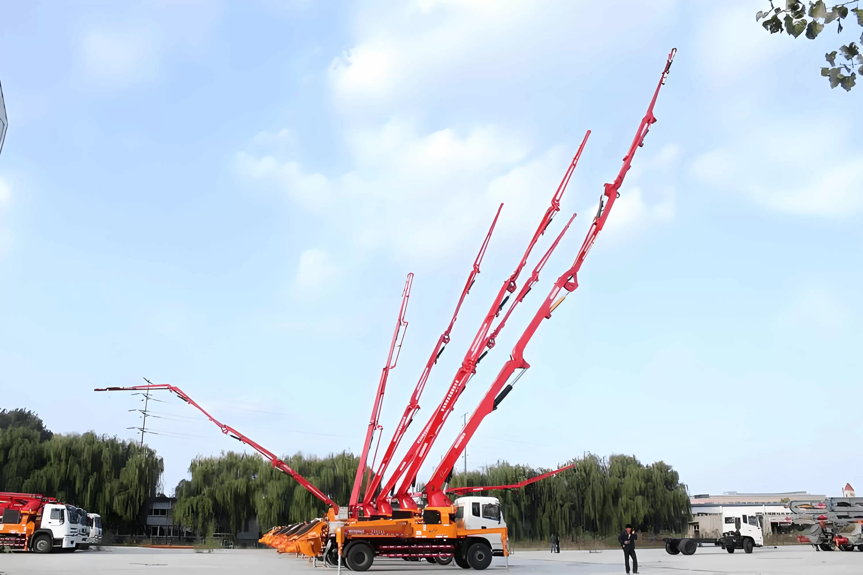 Betonowa ciężarówka 56 m: Jaka jest maksymalna pozioma/pionowa odległość pompowania?
