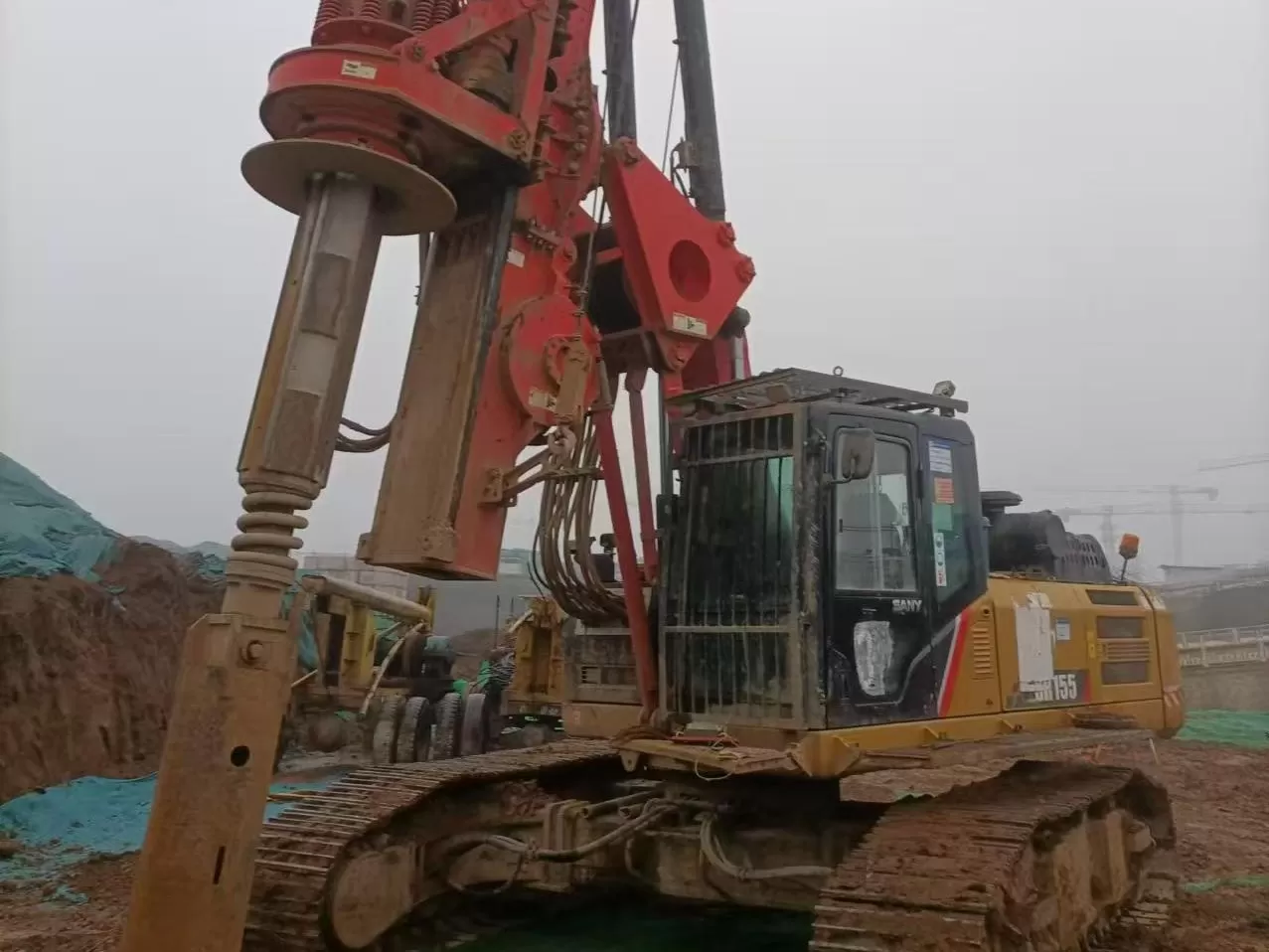 2019 sany piling machinery sr155 koparko-wiertarka obrotowa do wiertarki fundamentowej