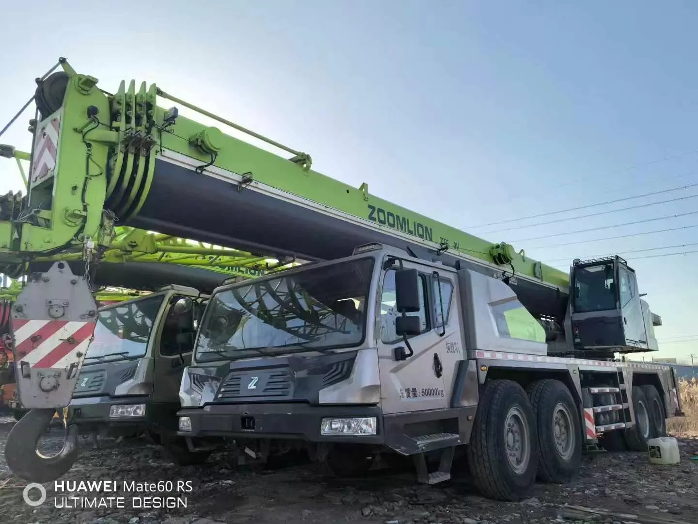 2018 używany dźwig zoomlion 80t żuraw samochodowy dźwig kołowy